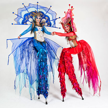 Stilt Walking Birds Sydney | Birds of Paradise Stilts | Animal Stilt ...