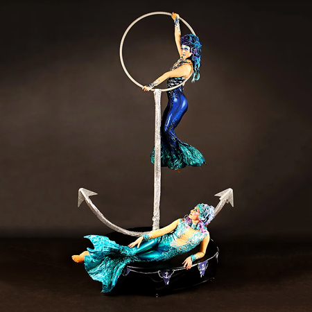 Freestanding Aerial Mermaid Act