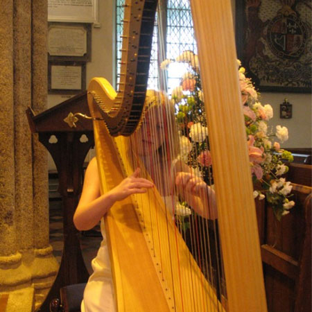 Harp & Trumpet Player