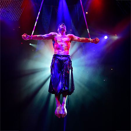 Espectáculo Cintas Aéreas Circo
