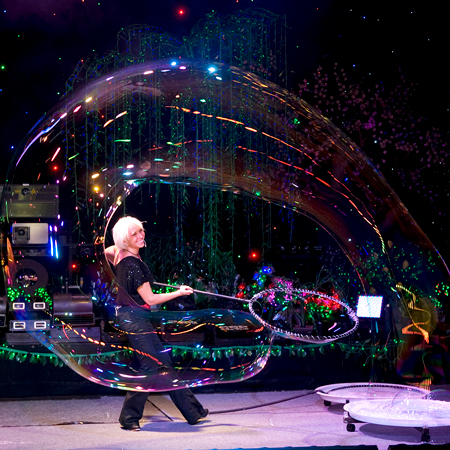 Professionelle Bubble Show Italien