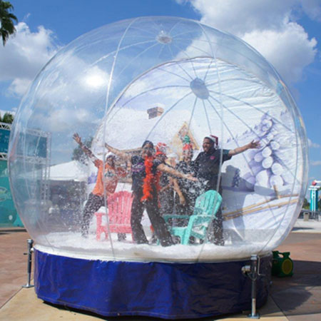 Miami Florida Snow Ball Poly Snowglobe Souvenir Beach Skyline