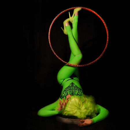 Neon Foot Juggler