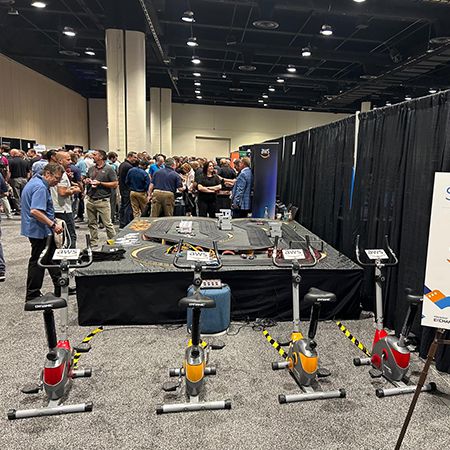 Bicycle Powered Slot Car Racing