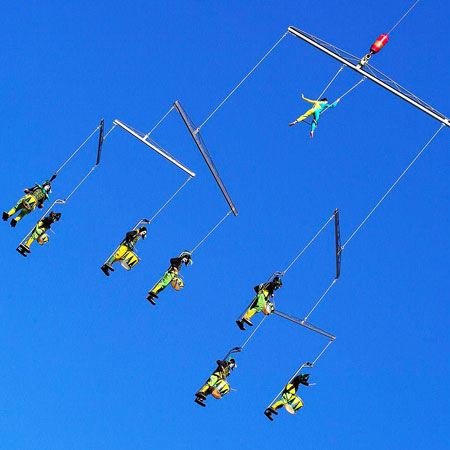 Aerial Drummers Frankreich