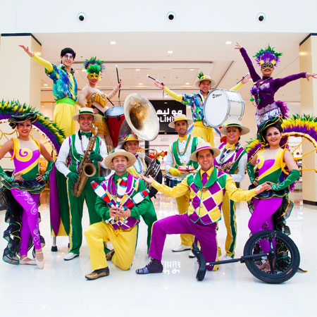 Caminata del Mardi Gras en Dubai