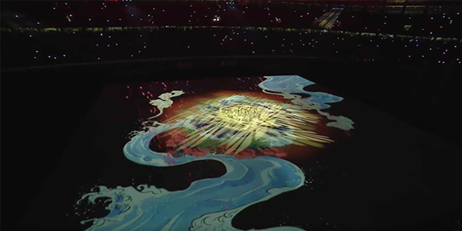 Video Mapping Dance And Combat Show At Rugby World Cup Opening Ceremony