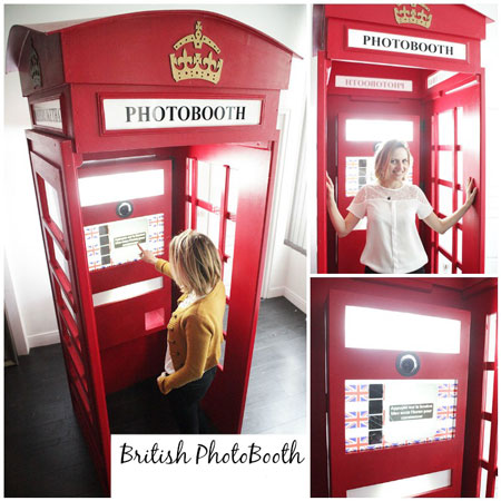 Cabina de fotos británica en París