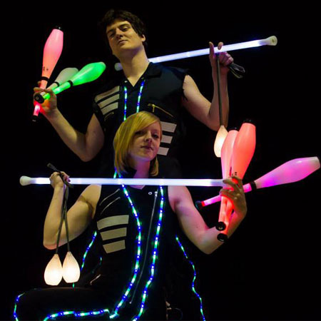 High-Tech LED Juggling Show