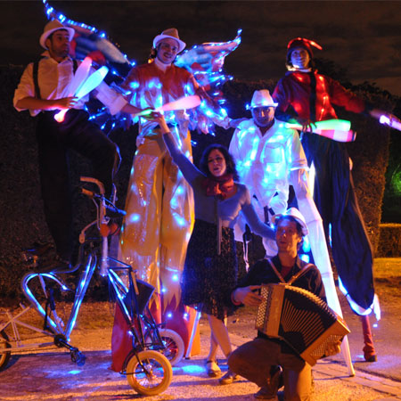 LED Stilt Walkers Paris