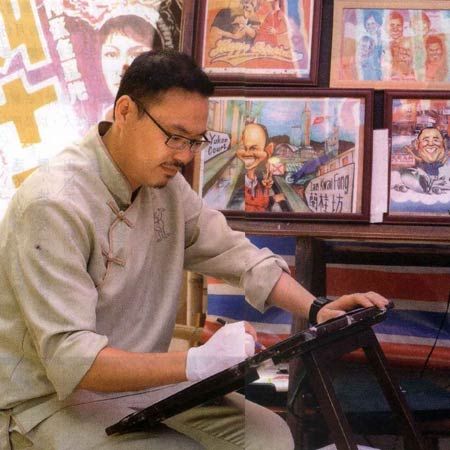 Caricaturistas en vivo y digitales en HK