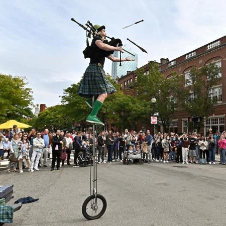 Comedy Unicycling Bagpiper USA