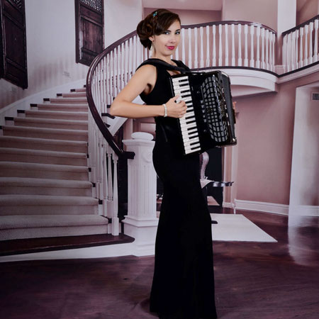 Female Accordionist Stage Show