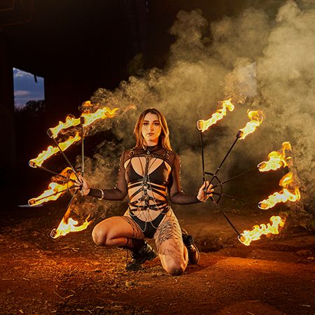 Artiste de feu solo Midlands