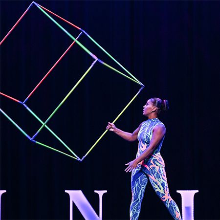 Spinning Cube Performer
