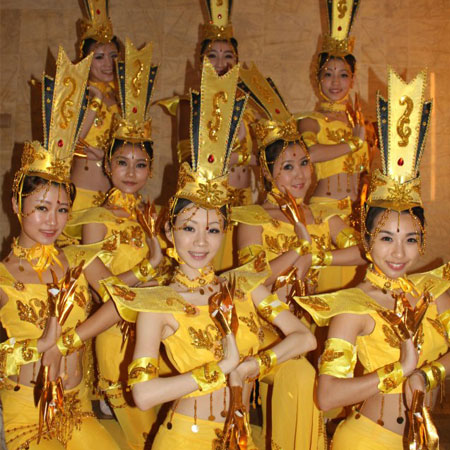 Chinesische Tanzshow Singapur