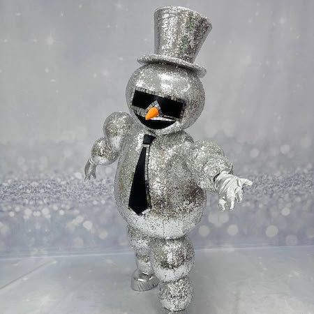 Disco-Kugel-Schneemann-Roaming-Auftritt