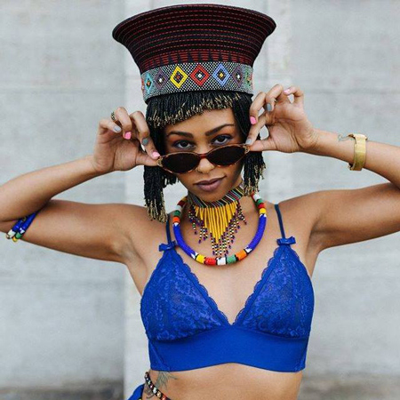 Südafrikanische weibliche DJ