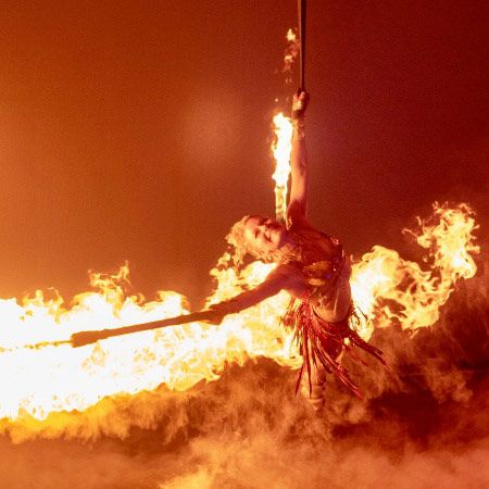 Acto de fuego aéreo en Las Vegas