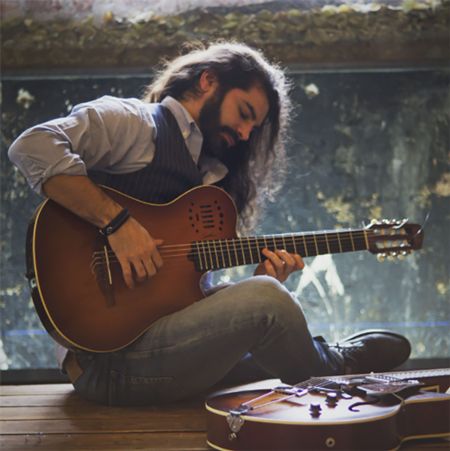 <span>Spanischer Flamenco-Gitarrist Act</span>