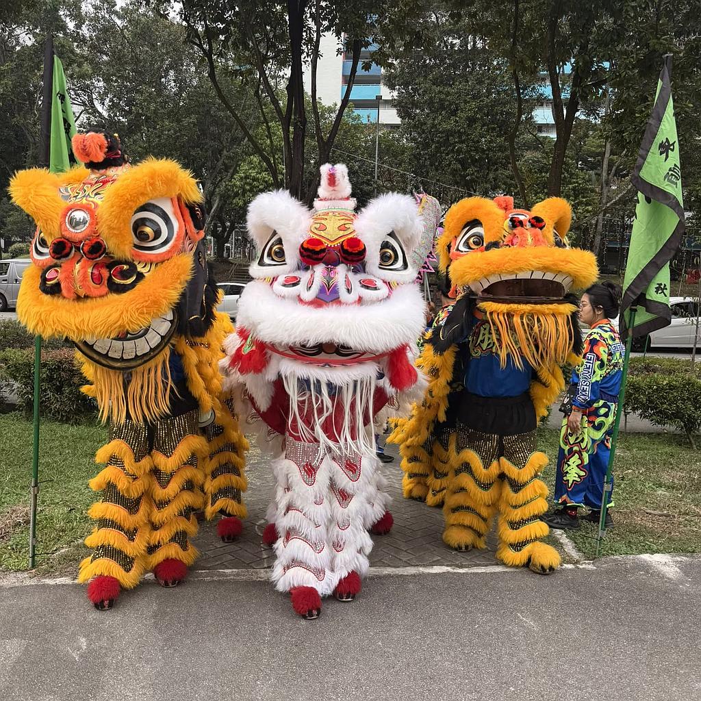 Danse du lion chinois Singapour
