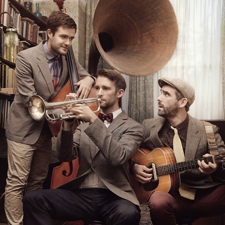 Trio de jazz swing vintage