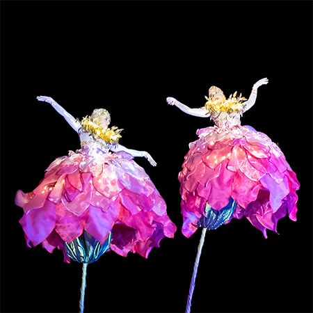 Flower Sway Pole Performers