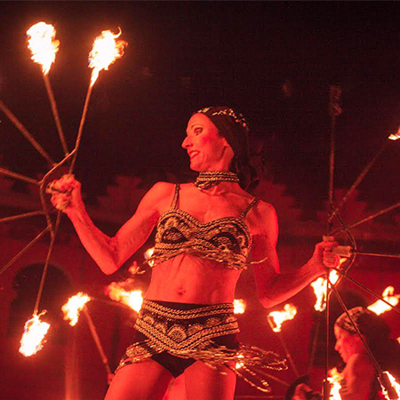 Artistes du feu à Valence