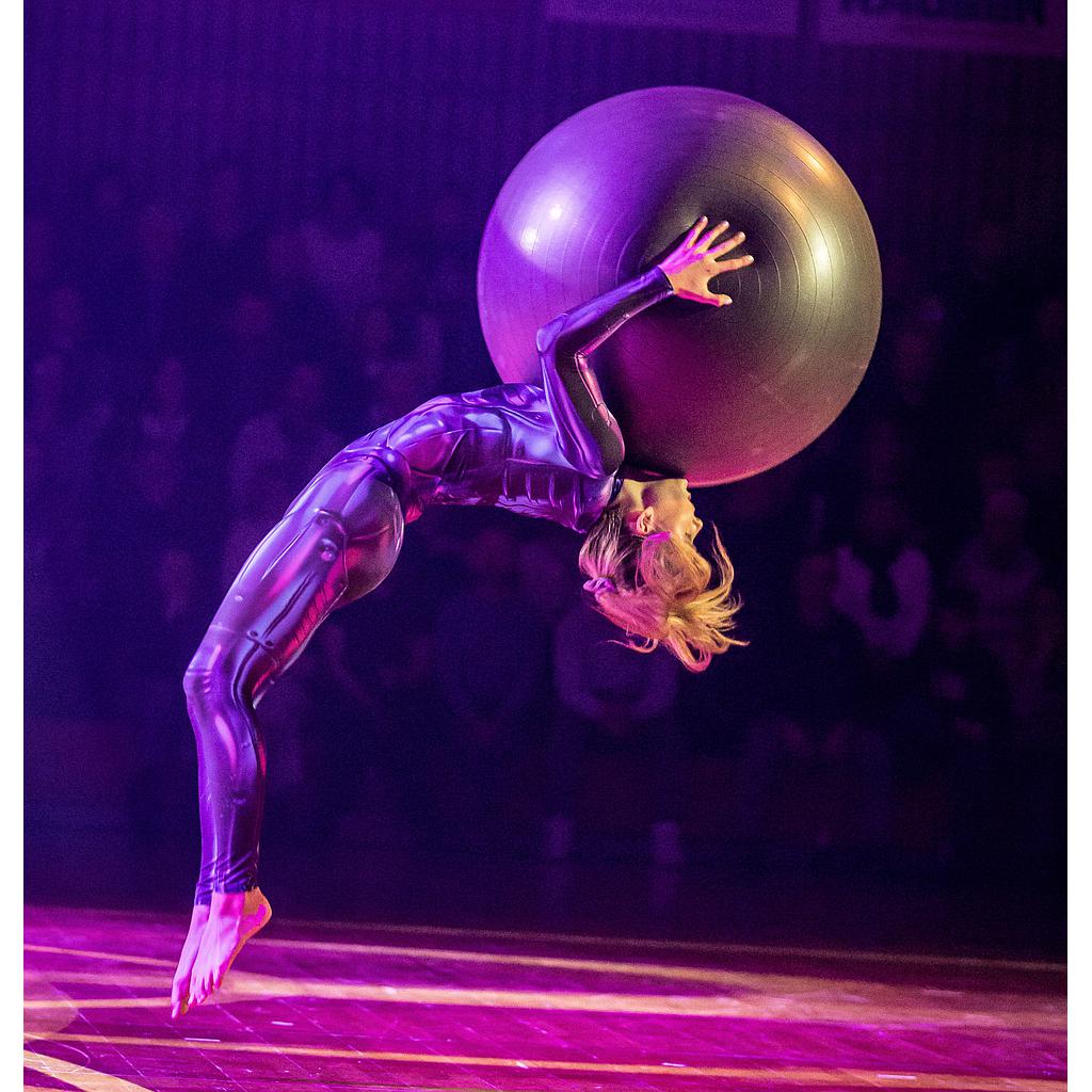 Exercise Ball Acrobatic Show