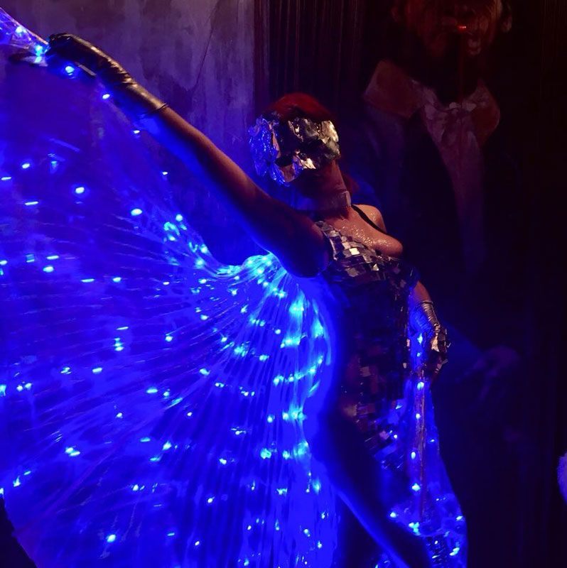 Hire LED Winged Dancer Greece - LED Walkabout Entertainment | Athens