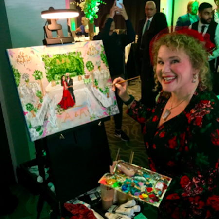 Pintor de eventos en vivo y bodas en el Reino Unido