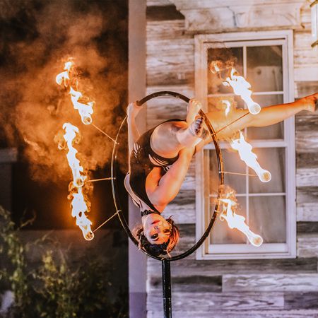 Fire Aerial Hoop Texas