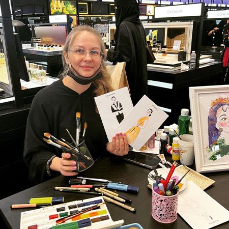 Live Fashion Illustrator Moscow