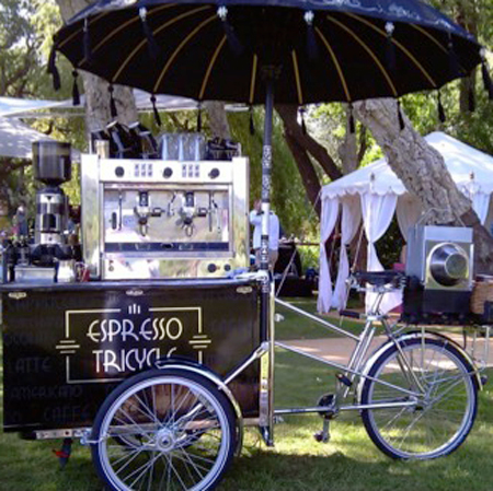 Triciclo de Espresso Móvil