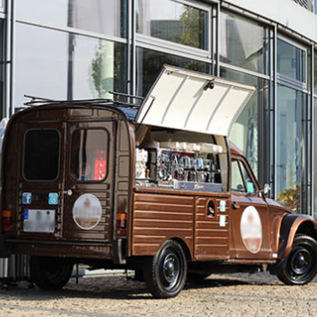 Carrello di caffè d'epoca Germania