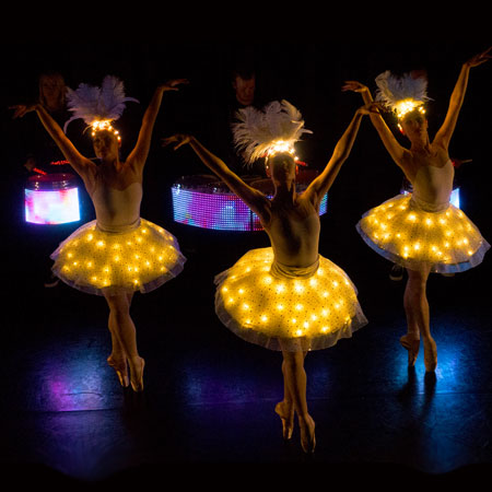 LED-Ballerinas und LED-Trommler