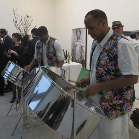 London Street Music from Steel Drums, Steelpan. Caribbean Instrument 