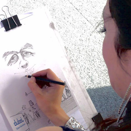 Live Caricatures Dubai