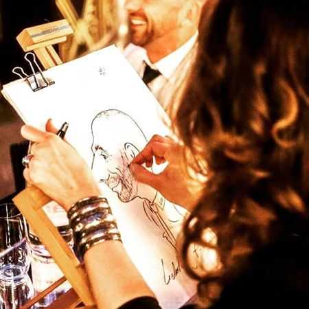 Elegant Event Caricatures Paris