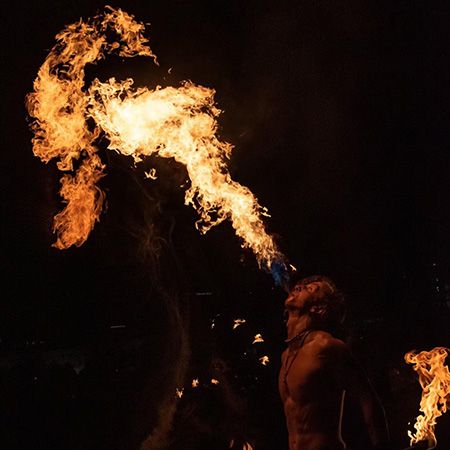 Texas Fire Show Performer