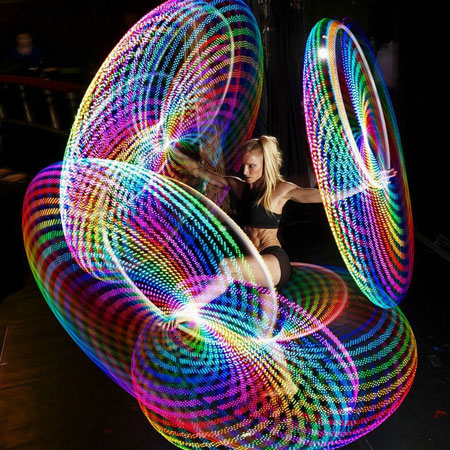 Book LED Hula Hoop Dancer London Hula Hoop Scarlett