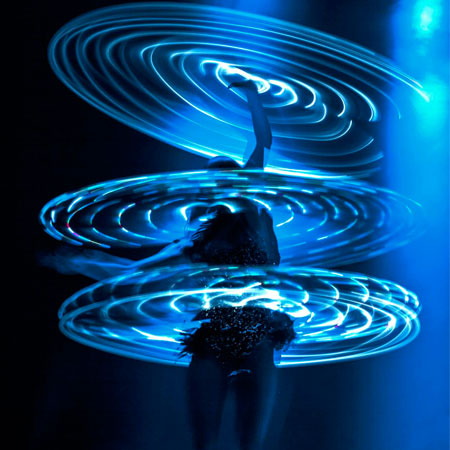 Spectacle de Hula Hoop à Berlin