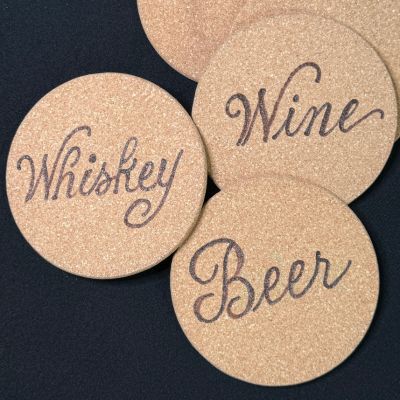 Live Pyrography Coaster Artist