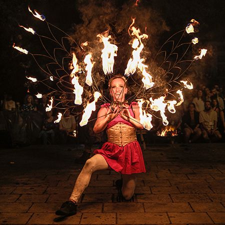LED Hula Hoop & Fire Performer