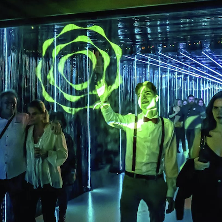 Interactive Water Mist Screen