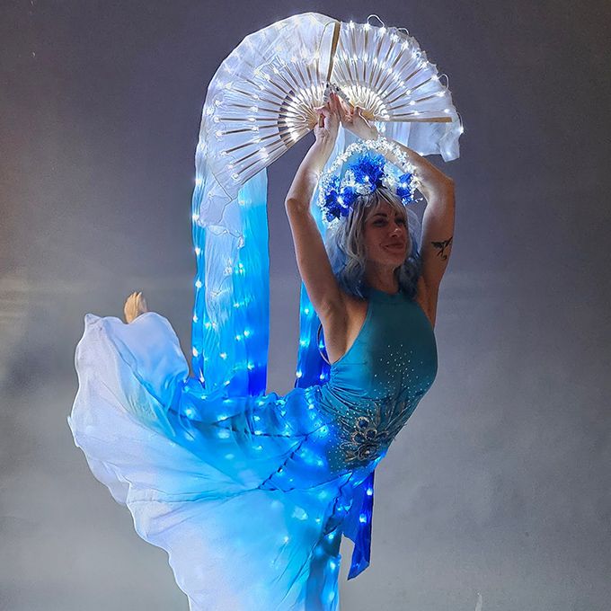 LED Blue Ice Themed Dancers