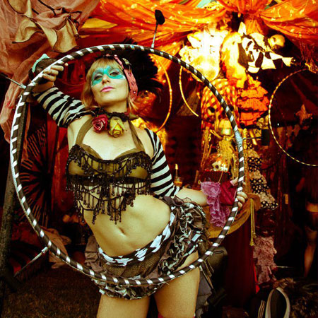 Burlesque Circus Hula Hoop Act