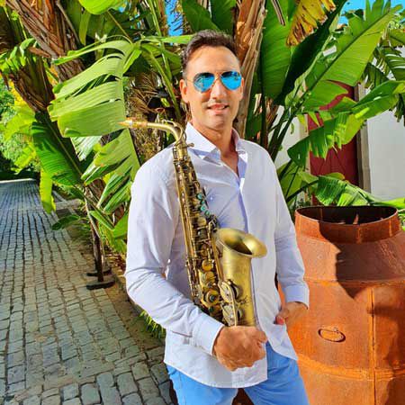 Joueur de Saxophone Portugal