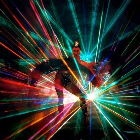 Spettacolo di Laser Dance