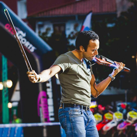Violoniste électrique de Santander